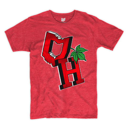 3D OH Heather Red T-shirt