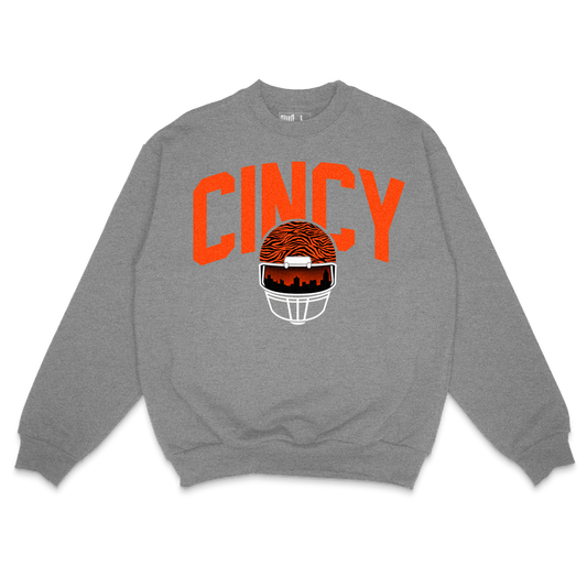 Cincy Skyline Heather Gray Sweatshirt