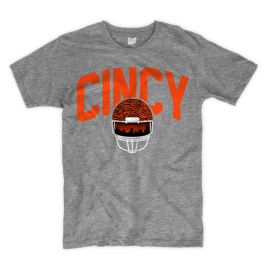 Cincy Skyline Heather Gray T-shirt