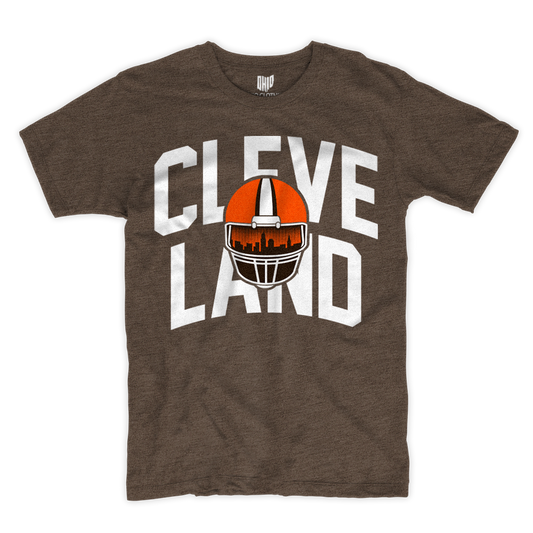 Cleveland Skyline Heather Brown T-shirt
