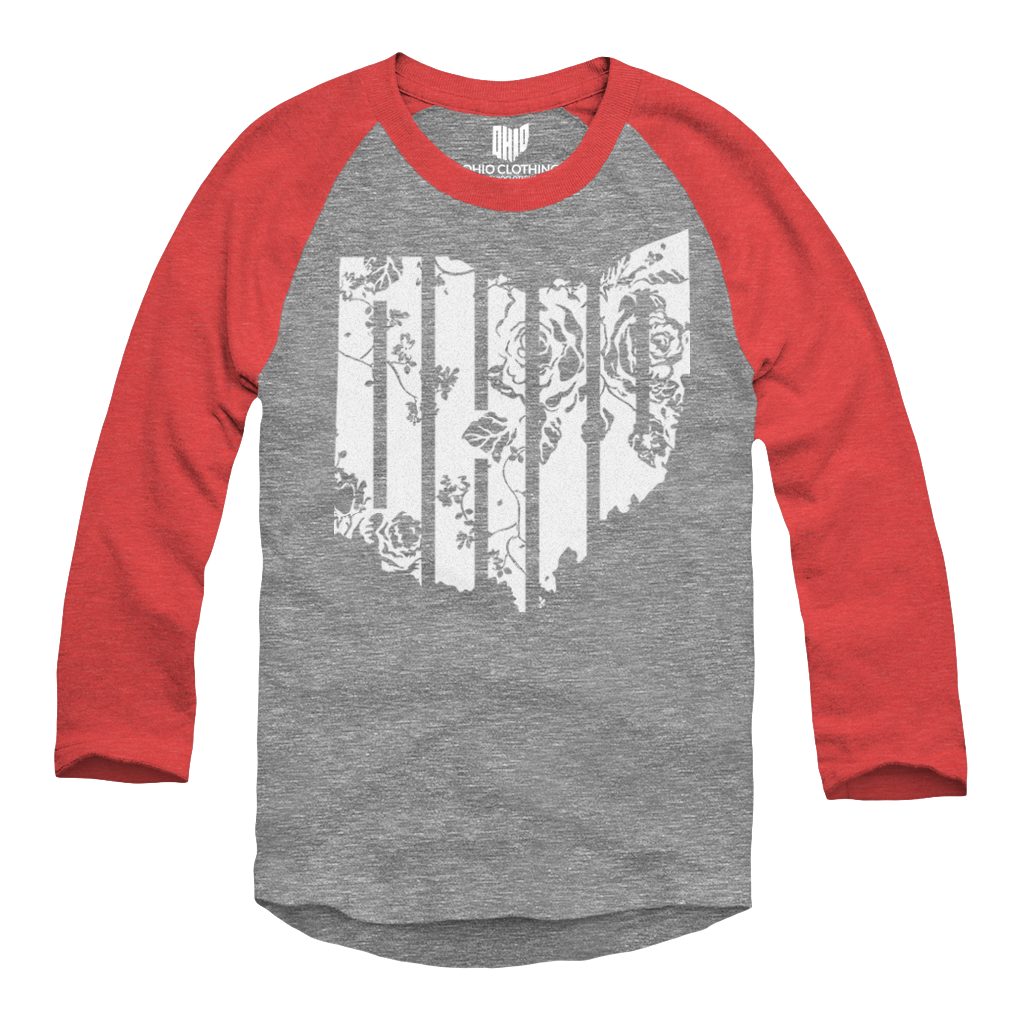 Floral Raglan (Red)