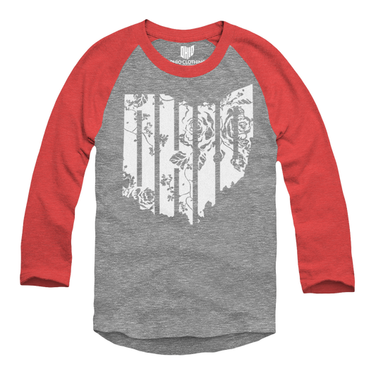 Floral Raglan (Red)