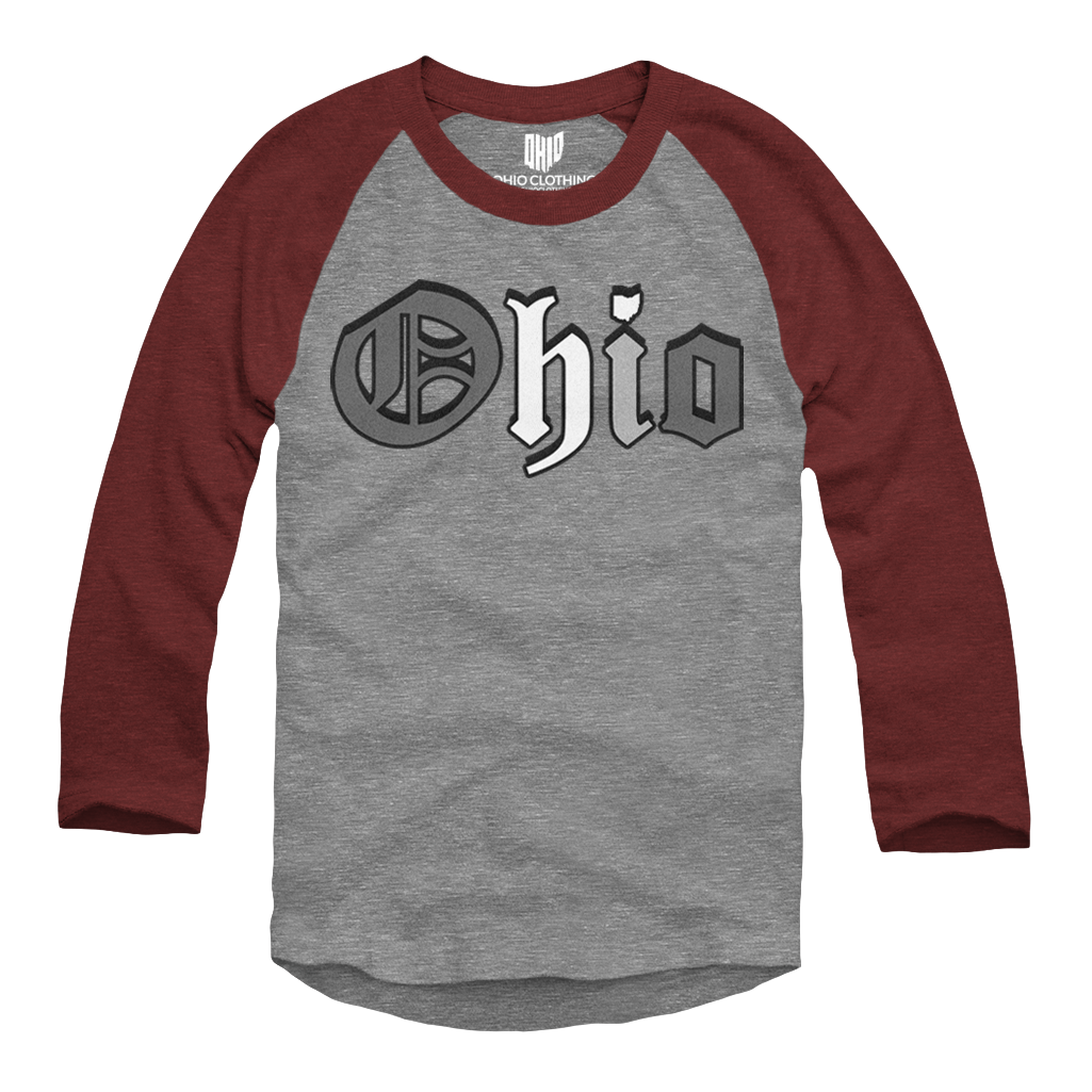 Ohio Raglan (Maroon)